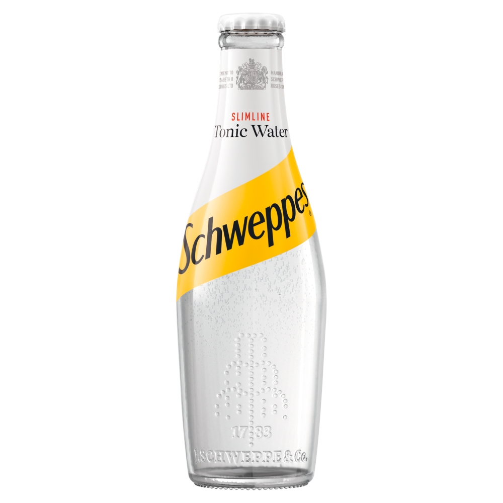 Schweppes Slimline Tonic Water 24x200ml Ale and Beer Supplies
