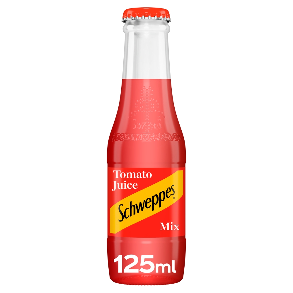 Schweppes Tomato Juice 24x125ml Ale and Beer Supplies