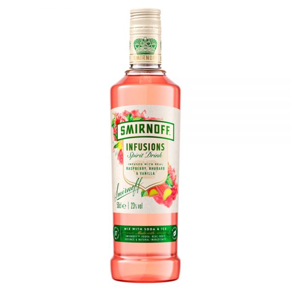 Smirnoff Infusions Raspberry, Rhubarb and Vanilla 50cl