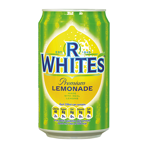 R White’s Lemonade 24X330ml Can Ale and Beer Supplies