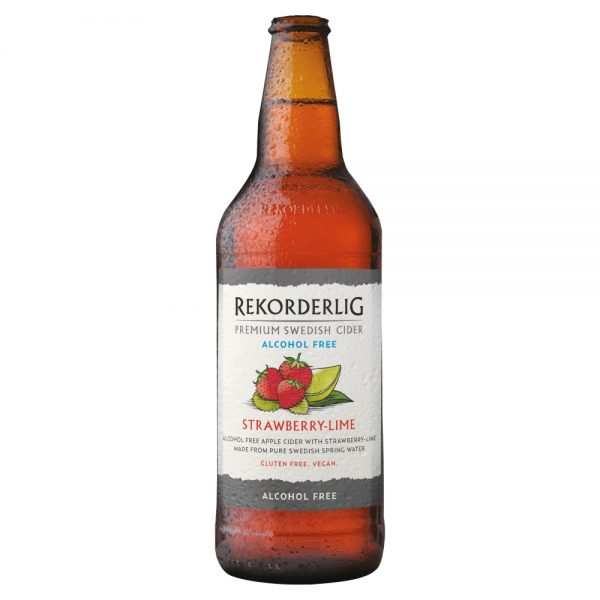 Rekorderlig Premium Alcohol Free Strawberry-Lime Cider 15x500ml