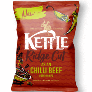Kettle Crisps Asian Chilli Beef Ridge Cut 18x40g