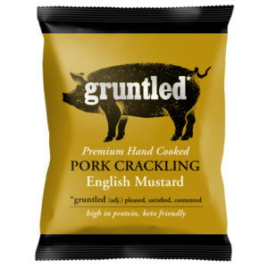 Gruntled Pork Crackling English Mustard 20x35g