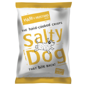 Salty Dog Ham & Mustard Crisps 24x40g