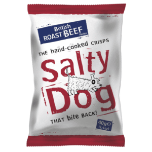 Salty Dog Roast Beef Crisps 24x40g